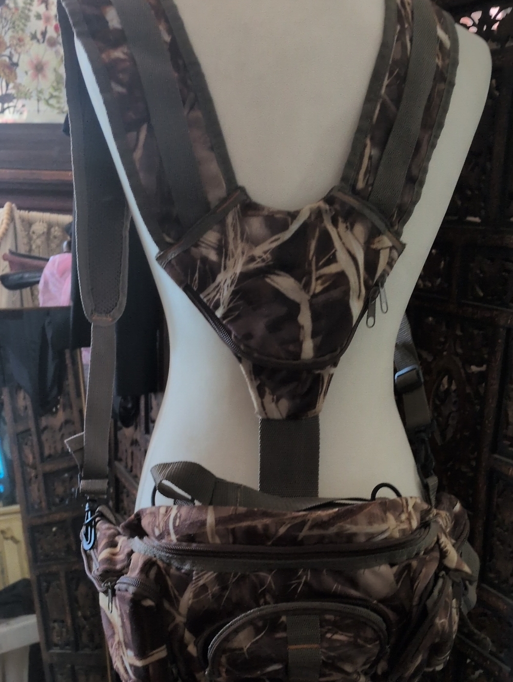 Camouflage Chest Pack Sling Bag - Brown Camo
